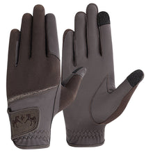 Load image into Gallery viewer, Equine Couture Aerocool Touch Screen Riding Gloves with Glitter

