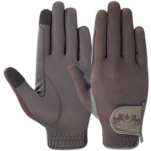 Load image into Gallery viewer, Equine Couture Aerocool Pull-On Touch Screen Riding Gloves
