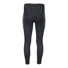 Load image into Gallery viewer, Equine Couture Ladies Denim Full Seat Silicon Tights with Phone Pocket
