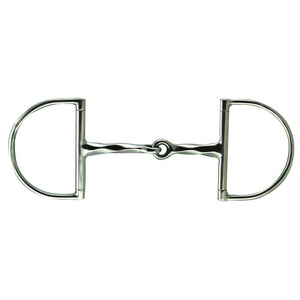 Stainless Steel Large Dee Slow Twist Snaffle Bit