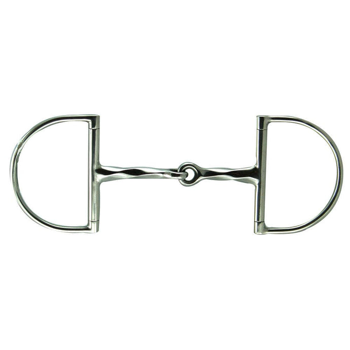 Stainless Steel Large Dee Slow Twist Snaffle Bit