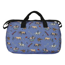 Load image into Gallery viewer, 🎁AWST Int'l "Lila" Hunter Ponies Duffle Bag
