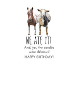 Load image into Gallery viewer, Horse Birthday Card: Goat Uh-Oh!
