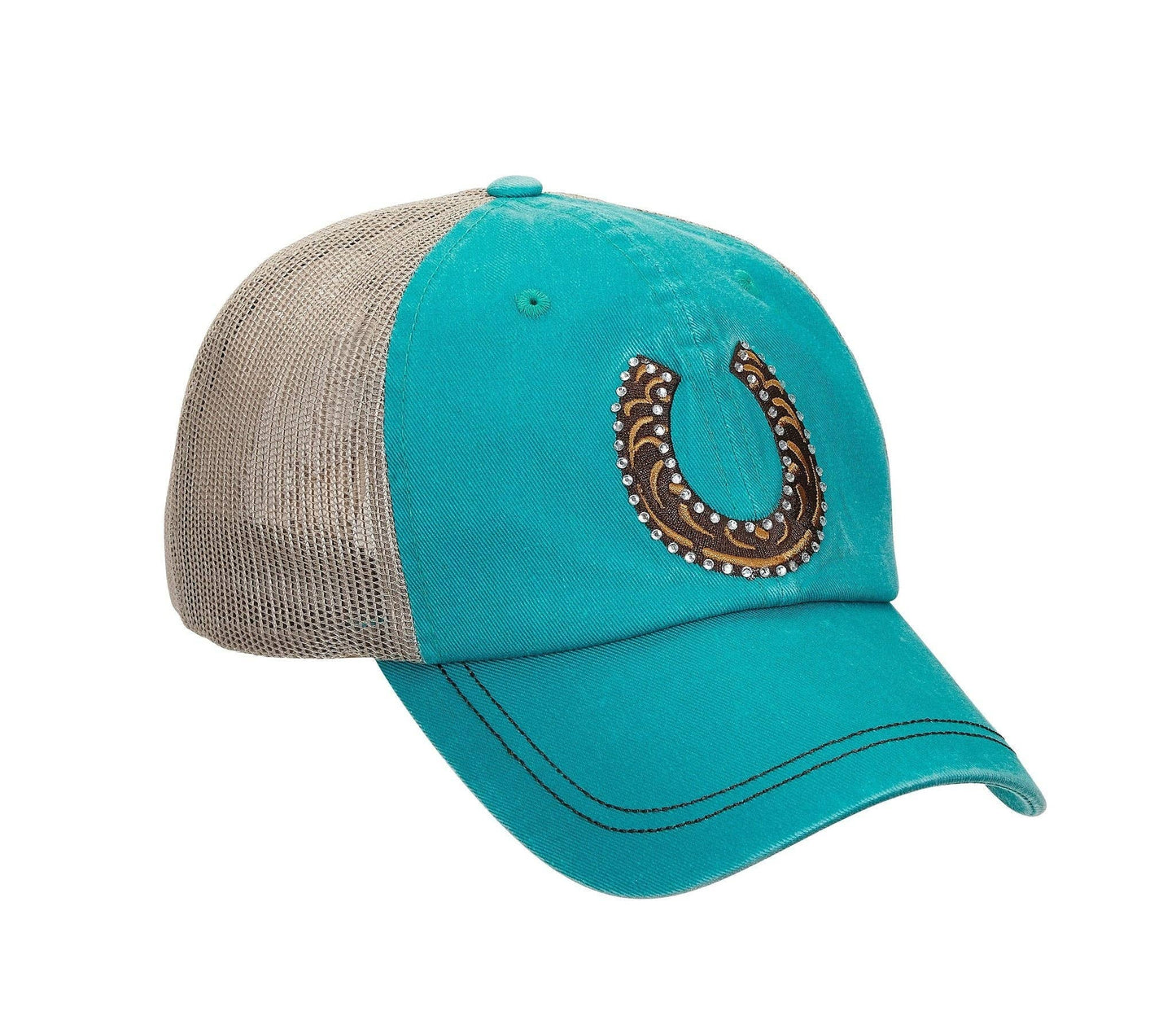 AWST Int'l Rhinestone Horseshoe Cap