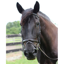 Load image into Gallery viewer, Henri de Rivel Pro Piaffe Mono Crown Bridle with Flash Noseband with Patent Leather

