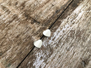 Mini heart Earrings/Silver tone