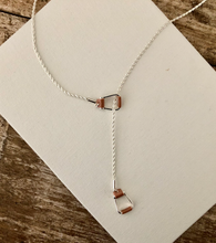 Load image into Gallery viewer, Saddle Stirrup &quot;Y&quot; Necklace
