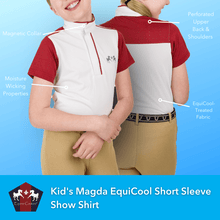 Load image into Gallery viewer, Equine Couture Children'S Magda Equicool Short Sleeve Show Shirt
