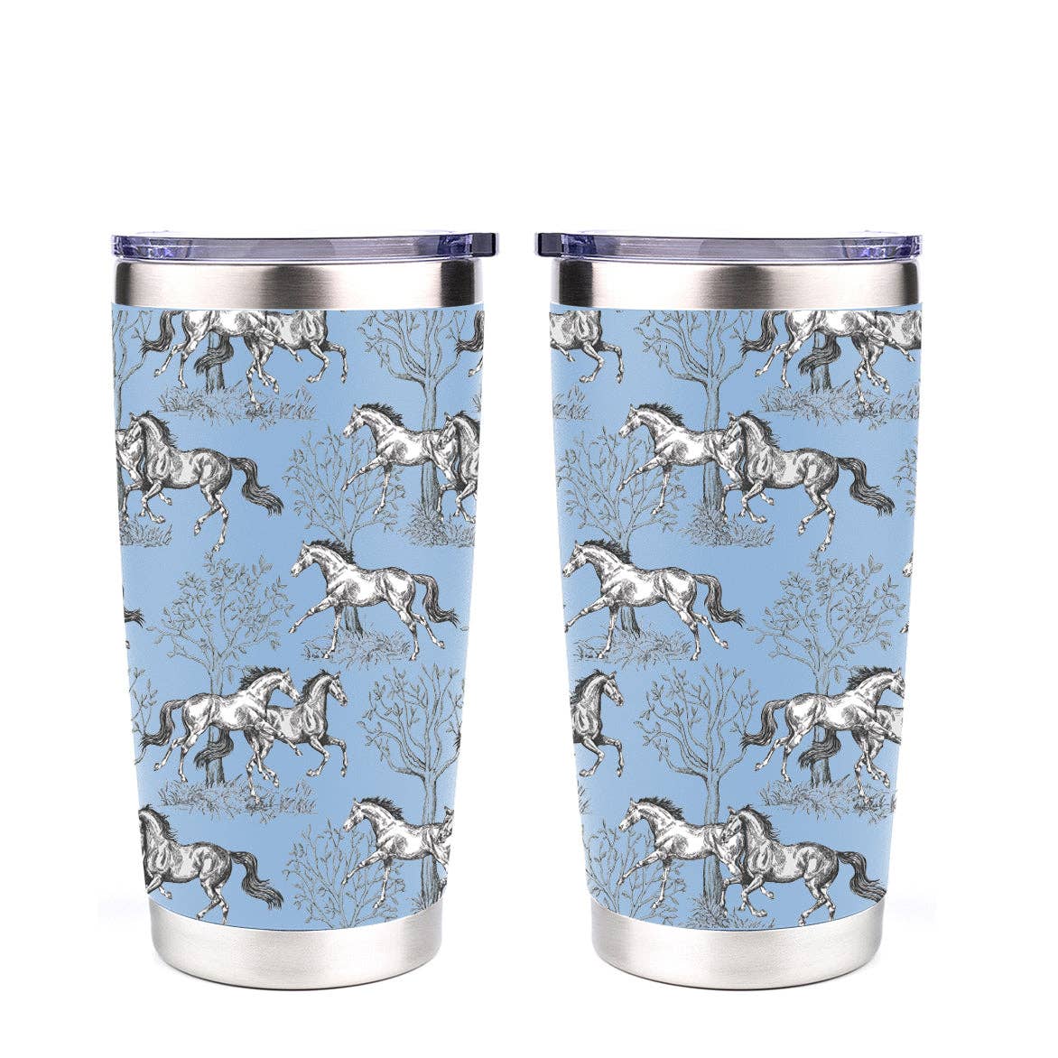 AWST Int'l 20 oz Stainless Steel Tumbler - Lila Toile