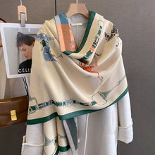 Load image into Gallery viewer, 🎁AWST Int'l Hunter Horses Acrylic Cashmere Scarf
