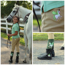 Load image into Gallery viewer, TuffRider Children's Unicorn Starter Front Zip Paddock Boots
