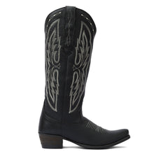 Load image into Gallery viewer, TuffRider Women Cody Embroidered Leather Snip Toe Western Boots
