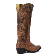 Load image into Gallery viewer, TuffRider Women Cody Embroidered Leather Snip Toe Western Boots
