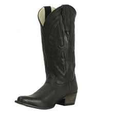 Load image into Gallery viewer, TuffRider Women Cowtown Mid Height Embroidered Leather Snip Toe Western Boots
