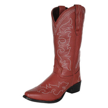 Load image into Gallery viewer, TuffRider Womens Snip Toe Paris Embroidered Western Boots
