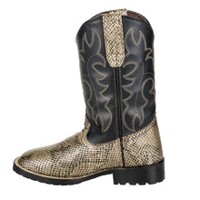 Load image into Gallery viewer, TuffRider Children's Black Snake in My Boot Western Leather Boots
