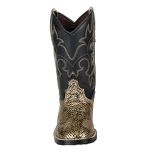 Load image into Gallery viewer, TuffRider Youth Black Snake in My Boot Western Leather Boots
