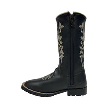 Load image into Gallery viewer, TuffRider Children's Black Floral Western Boot
