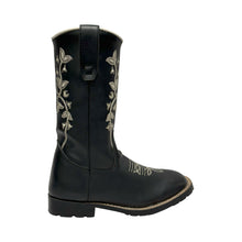 Load image into Gallery viewer, TuffRider Children's Black Floral Western Boot
