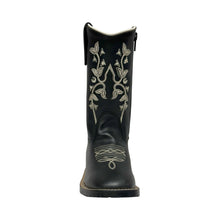 Load image into Gallery viewer, TuffRider Children's Black Floral Western Boot
