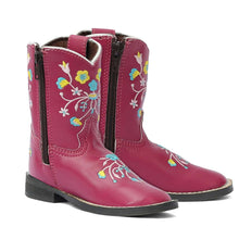 Load image into Gallery viewer, TuffRider Toddler Floral Cowgirl Western Boot
