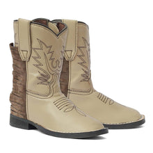 Load image into Gallery viewer, TuffRider Toddler Tan Fringe Bootie
