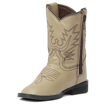 Load image into Gallery viewer, TuffRider Toddler Tan Fringe Bootie
