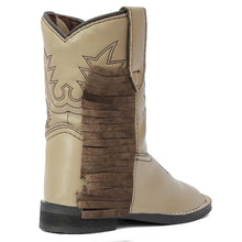 Load image into Gallery viewer, TuffRider Toddler Tan Fringe Bootie

