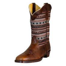 Load image into Gallery viewer, TuffRider Women String Embroidered Leather Square Toe Western Boots

