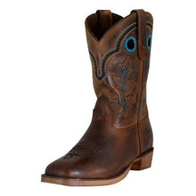 Load image into Gallery viewer, TuffRider Children Rushmore Oak Leaf Embroidered Square Toe Western Boots
