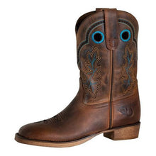 Load image into Gallery viewer, TuffRider Youth Rushmore Oak Leaf Embroidered Square Toe Western Boots
