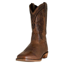 Load image into Gallery viewer, TuffRider Men’s Grand Canyon Leather Embroidered Wide Square Toe Western Boots
