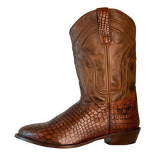 Load image into Gallery viewer, TuffRider Men's Hayden Leather Printed Wide Round Toe Western Boots
