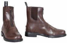 Load image into Gallery viewer, TuffRider Children's Baroque Front Zip Paddock Boots w/ Metal Zipper
