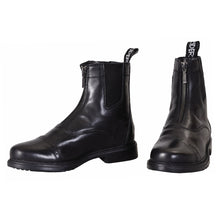 Load image into Gallery viewer, TuffRider Men's Baroque Front Zip Paddock Boots w/ Metal Zipper
