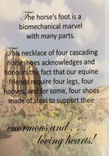 Load image into Gallery viewer, Four horseshoe necklace
