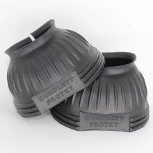 Load image into Gallery viewer, TuffRider Komplett Protkt Bell Boots Ribbed and Ringer with Hook and Loop Tape
