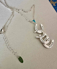 Load image into Gallery viewer, Four horseshoe necklace
