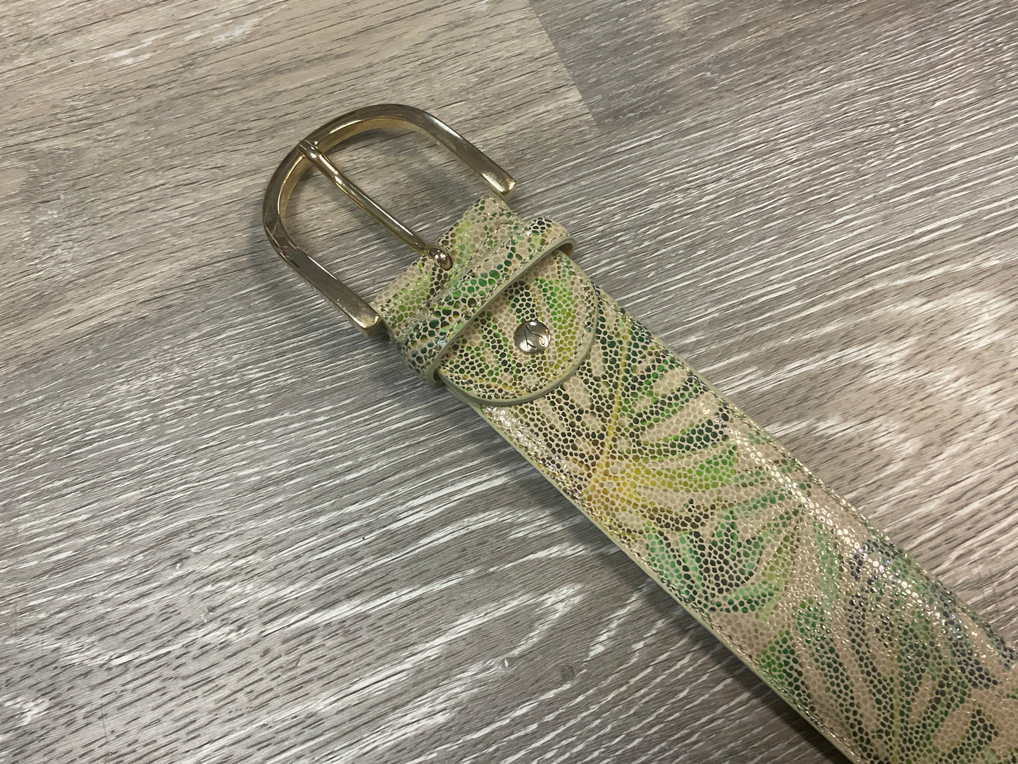 T.S. Printed Leather Belts