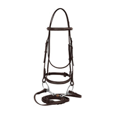 Load image into Gallery viewer, Henri de Rivel Advantage Fancy Raised Snaffle Bridle With Laced Reins
