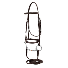 Load image into Gallery viewer, Henri de Rivel Advantage Fancy Raised Snaffle Bridle With Laced Reins
