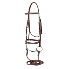 Load image into Gallery viewer, Henri de Rivel Advantage Fancy Raised Snaffle Bridle With Laced Reins
