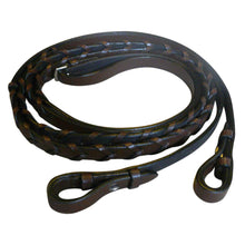 Load image into Gallery viewer, Henri de Rivel Advantage Extra Long Flat Laced Reins
