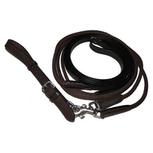 Load image into Gallery viewer, Henri de Rivel Advantage Draw Reins - Rounded Nylon / Leather Snap
