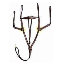 Load image into Gallery viewer, Henri de Rivel Pro 5 Point Elastic Breastplate Martingale with Running Attachment
