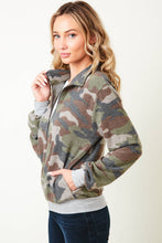 Load image into Gallery viewer, 🐴Camo Full Zip Sweater
