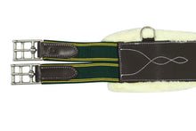 Load image into Gallery viewer, Henri de Rivel Anatomic Jumping Belly Guard Girth with Sherpa Fleece
