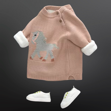 Load image into Gallery viewer, 🎁Equestrian Horse Knit Baby Sweater
