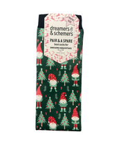 Load image into Gallery viewer, 🐴Dreamers&amp;Schemers Socks “Gnome for the Holidays”
