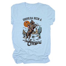 Load image into Gallery viewer, 🎁Shoulda Been A Cowgirl TShirt
